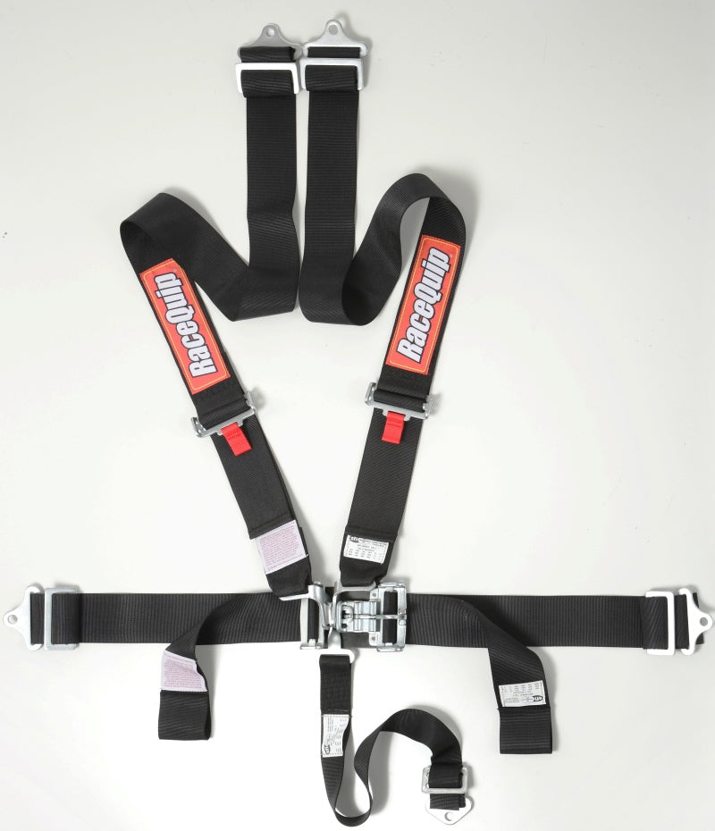 RaceQuip Black L & L 5pt Seat Belt Seat Belts & Harnesses Racequip