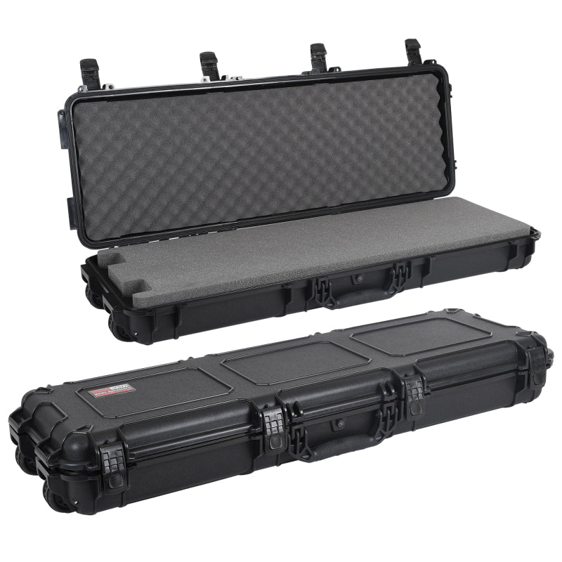Go Rhino XVenture Gear Hard Case w/ Foam - Long 44in. / IP67 / Automatic Air Valve - Textured Black Cargo Boxes & Bags Go Rhino