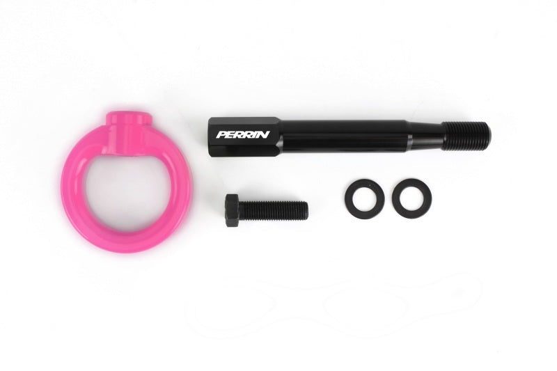 PERRIN 22-25 Subaru WRX / 18-23 Crosstrek Tow Hook Kit (Rear) - Hyper Pink Tow Hooks Perrin Performance