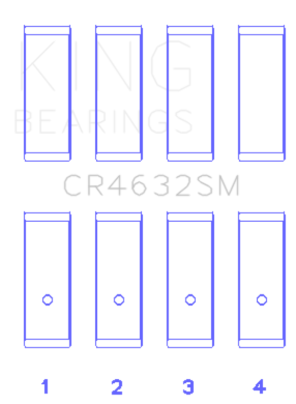 King Engine Bearings Nissan Hr15/16DE (Size +0.25mm) Connecting Rod Bearing Set Connecting Rods King Engine Bearings