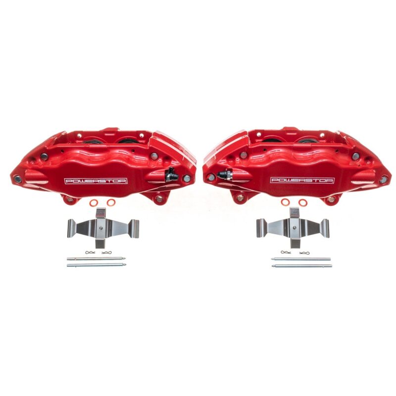Power Stop 04-14 Subaru Impreza Front Red Calipers w/o Brackets - Pair Brake Calipers - Perf PowerStop