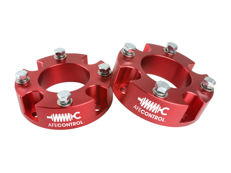 aFe CONTROL 2.0 IN Leveling Kit 07-21 Toyota Tundra - Red Leveling Kits aFe