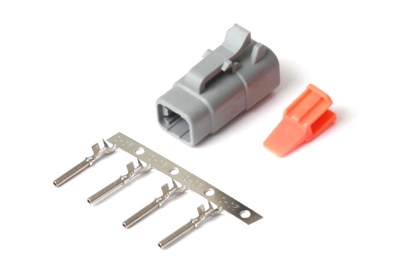 Haltech Male Deutsch DTM-4 Connector 7.5 Amp Plug & Pins Wiring Connectors Haltech