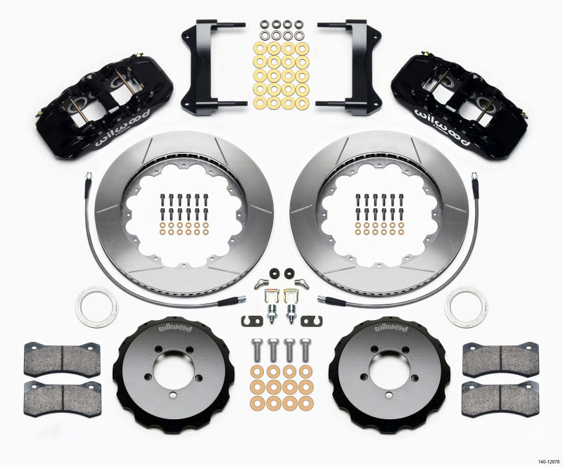 Wilwood AERO6 Front Hat Kit 14.00 1999-2012 Subaru WRX w/Lines Big Brake Kits Wilwood