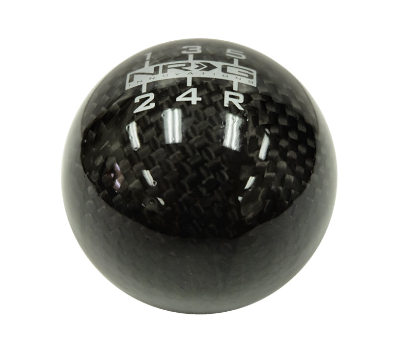 NRG Universal Ball Style Shift Knob - Heavy Weight 480G / 1.1Lbs. - Black Carbon Fiber (5 Speed) Shift Knobs NRG