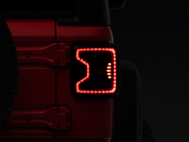 Raxiom 18-23 Jeep Wrangler JL LED Tail Lights- Blk Housing (Smoked Lens) Tail Lights Raxiom