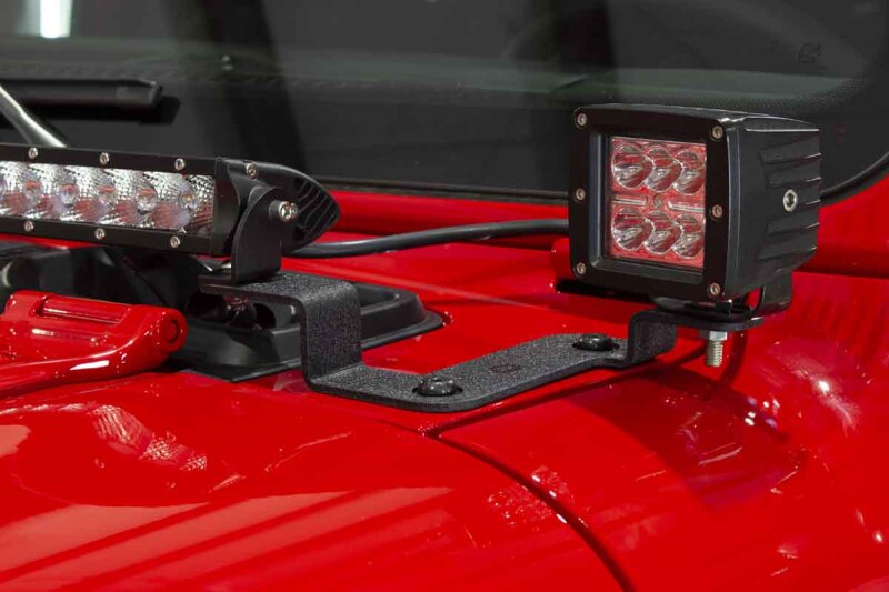 Fishbone Offroad 2018+ Jeep Wrangler JL Cowl Light Bracket Light Mounts Fishbone Offroad