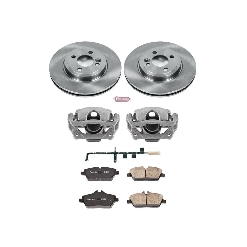 Power Stop 07-10 Mini Cooper Front Autospecialty Brake Kit w/Calipers Brake Kits - OE PowerStop