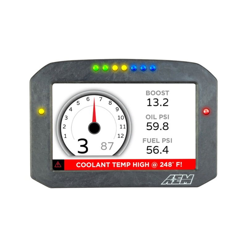 AEM CD-7 Carbon Flush Digital Dash Display Gauges AEM