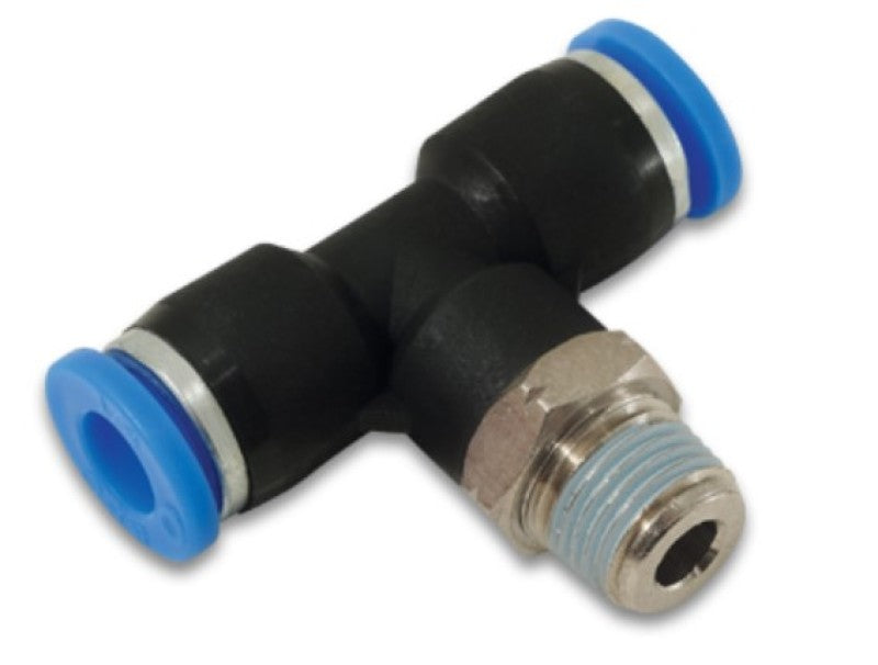 Vibrant Male Tee 1-Touch Fitting for 5/32in OD Tube (1/8in NPT) Fittings Vibrant