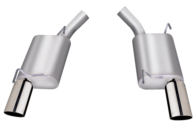 Gibson 05-10 Ford Mustang GT 4.6L 2.5in Axle-Back Dual Exhaust - Stainless Axle Back Gibson