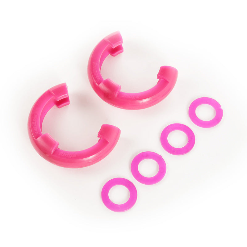 Rugged Ridge Pink 3/4in D-Ring Isolator Kit Shackle Kits Rugged Ridge
