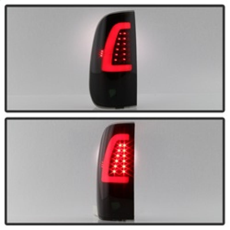 xTune 97-03 Ford F-150 Light Bar LED Tail Lights - Black Smoke (ALT-ON-FF15097-LBLED-BSM) Tail Lights SPYDER
