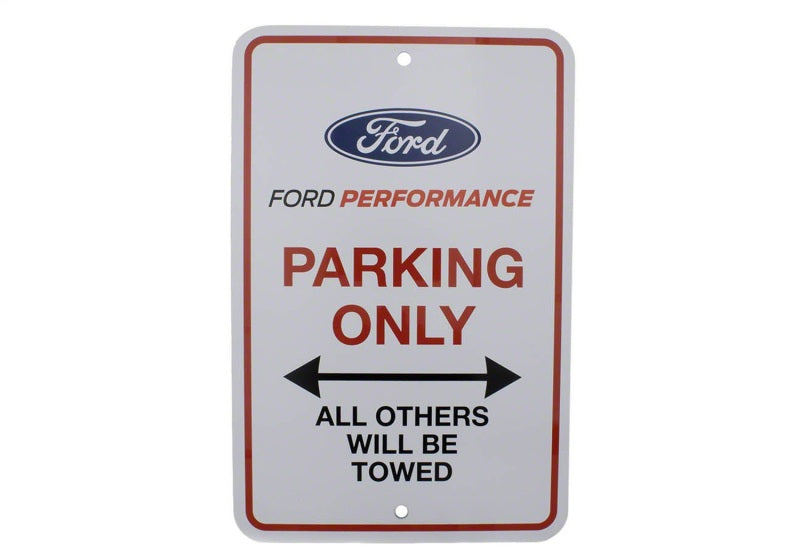 Ford Racing Ford Performance Parking Only Sign Stickers/Decals/Banners Ford Racing