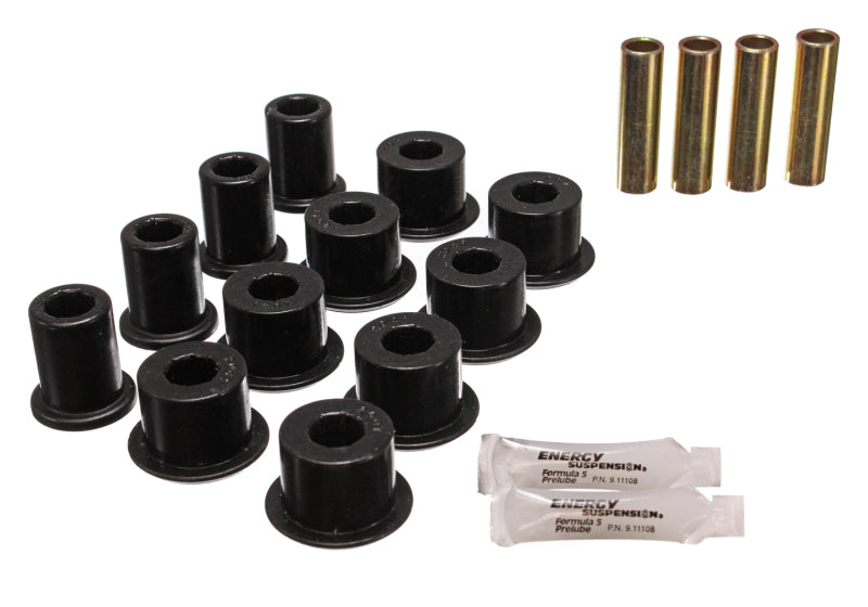 Energy Suspension 95-97 Toyota Tacoma / 89 4Runner / 89-95 Pick Up Black Rear Leaf Spring Shackle Bu Bushing Kits Energy Suspension