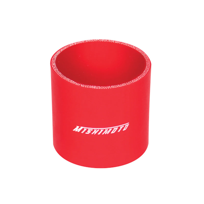 Mishimoto 2.5 Inch Red Straight Coupler Silicone Couplers & Hoses Mishimoto