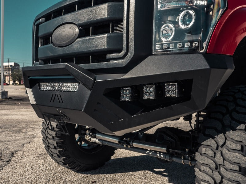 Road Armor 11-16 Ford F-250 SPARTAN Front Bumper - Tex Blk Bumpers - Steel Road Armor