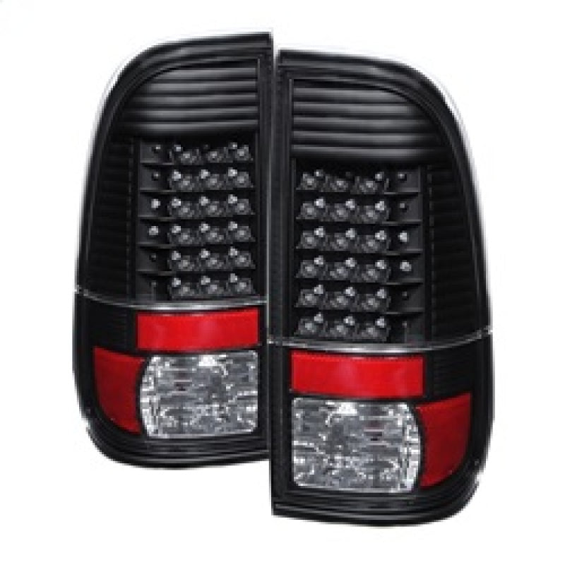xTune Ford Super Duty 08-15 LED Tail Lights Black ALT-JH-FS08-LED-BK Tail Lights SPYDER