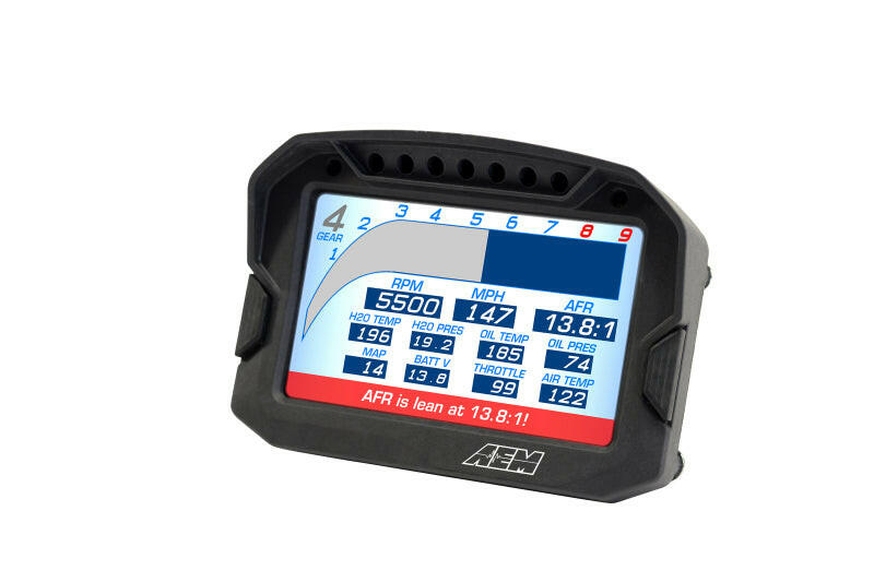 AEM CD-5G Carbon Digital Dash Display w/ Interal 10Hz GPS & Antenna Gauges AEM