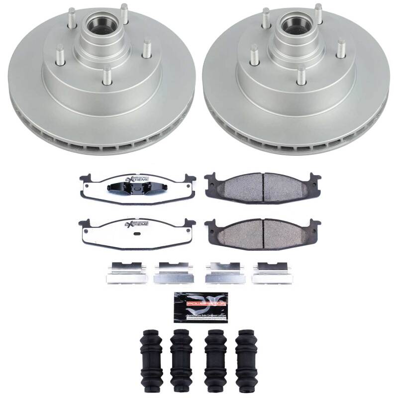 Power Stop 2003 Ford E-150 Front Z36 Coated Brake Kit Brake Kits - Performance Blank PowerStop