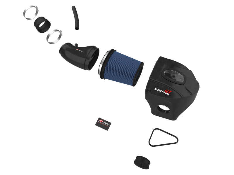 aFe Momentum Black Series Carbon Fiber Pro 5R Air Intake System 11-19 Dodge Charger SRT8 6.4L Cold Air Intakes aFe