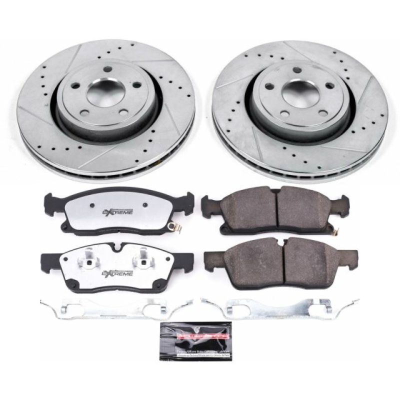 Power Stop 16-19 Jeep Grand Cherokee Front Z36 Truck & Tow Brake Kit Brake Kits - Performance D&S PowerStop