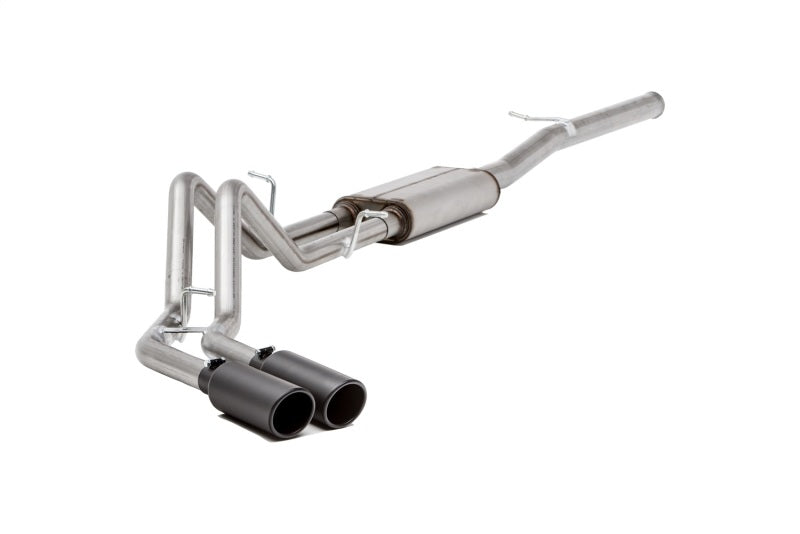 Gibson 14-18 GMC Sierra 1500 Denali 5.3L 3in/2.25in Cat-Back Dual Sport Exhaust - Black Elite Catback Gibson