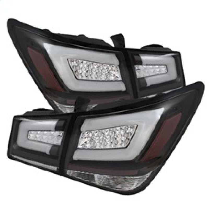 Spyder Chevy Cruze 2011-2014 Light Bar LED Tail Lights Black ALT-YD-CCRZ11-LBLED-BK Tail Lights SPYDER