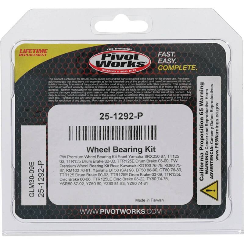 Pivot Works Premium Wheel Bearing Wheel Bearings Pivot Works