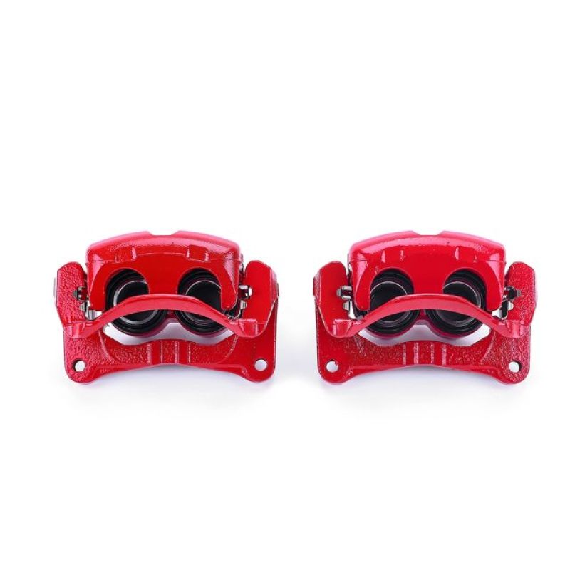 Power Stop 04-11 Mitsubishi Endeavor Front Red Calipers w/Brackets - Pair Brake Calipers - Perf PowerStop