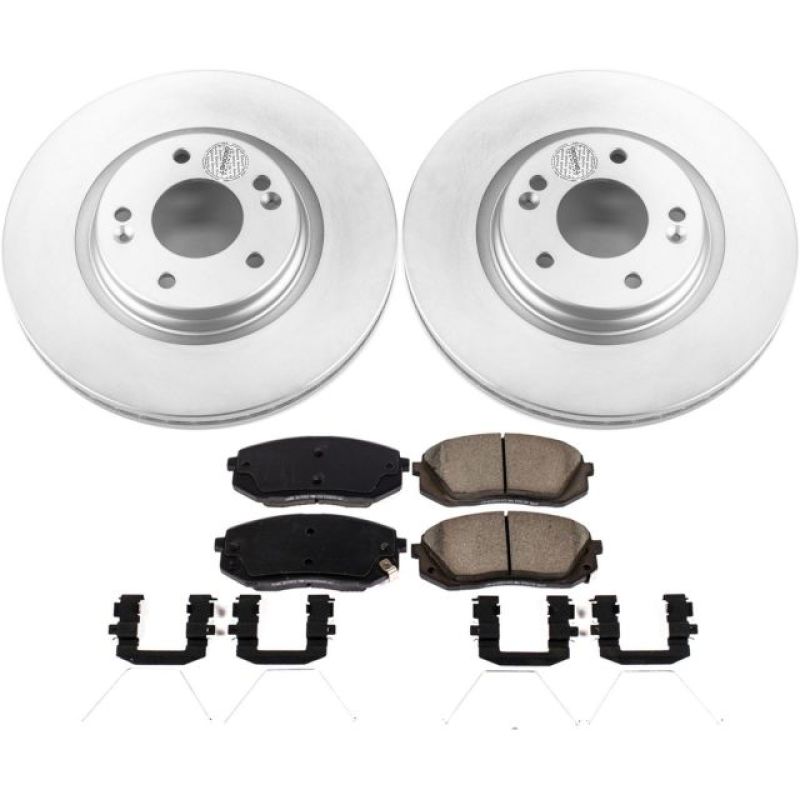 Power Stop 18-19 Hyundai Kona Front Z17 Evolution Geomet Coated Brake Kit Brake Kits - Performance Blank PowerStop