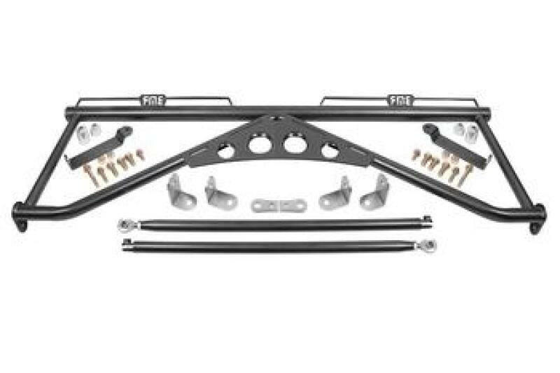 BMR 15-20 Ford Mustang Harness Bar - Black Hammertone Harness Bars BMR Suspension