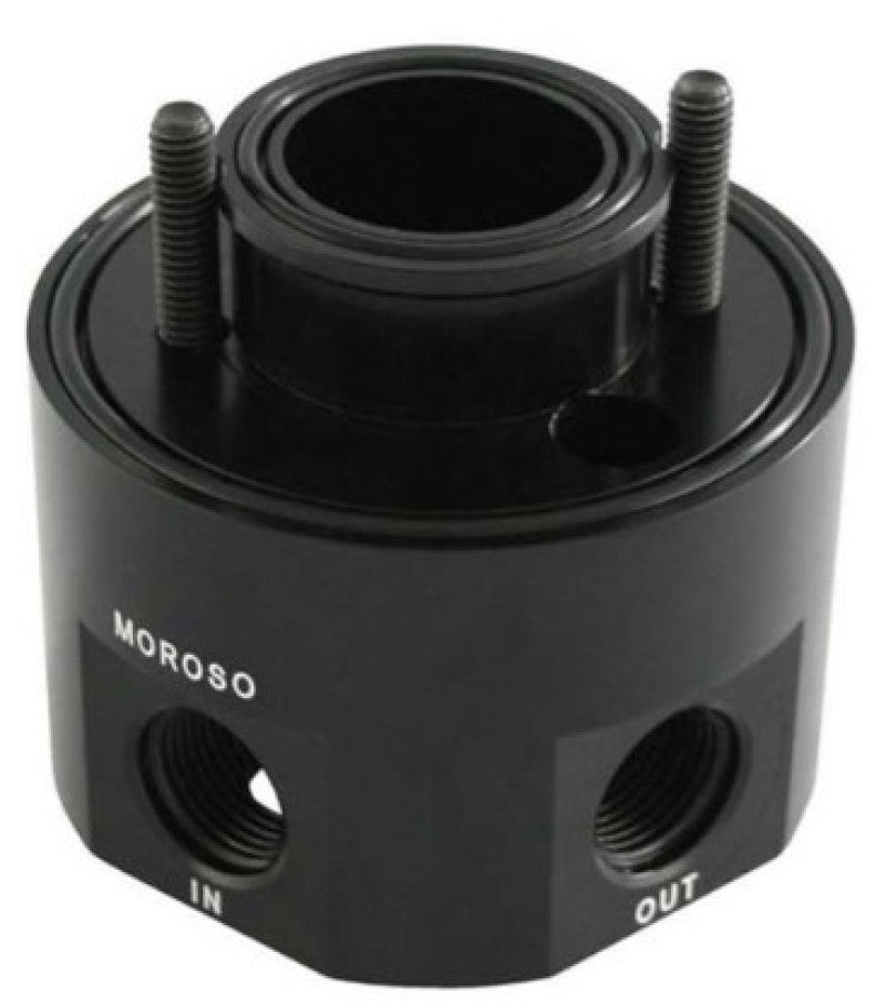 Moroso Chevrolet Small Block Oil Filter Adapter - Sandwich - Oil Cooler Fittings Moroso