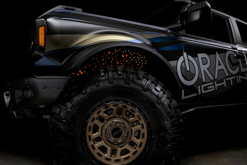 Oracle Lighting Fiber Optic Wheel Liner ColorSHIFT RGBW Kit-40W LED/600 Fibers Light Accessories and Wiring ORACLE Lighting