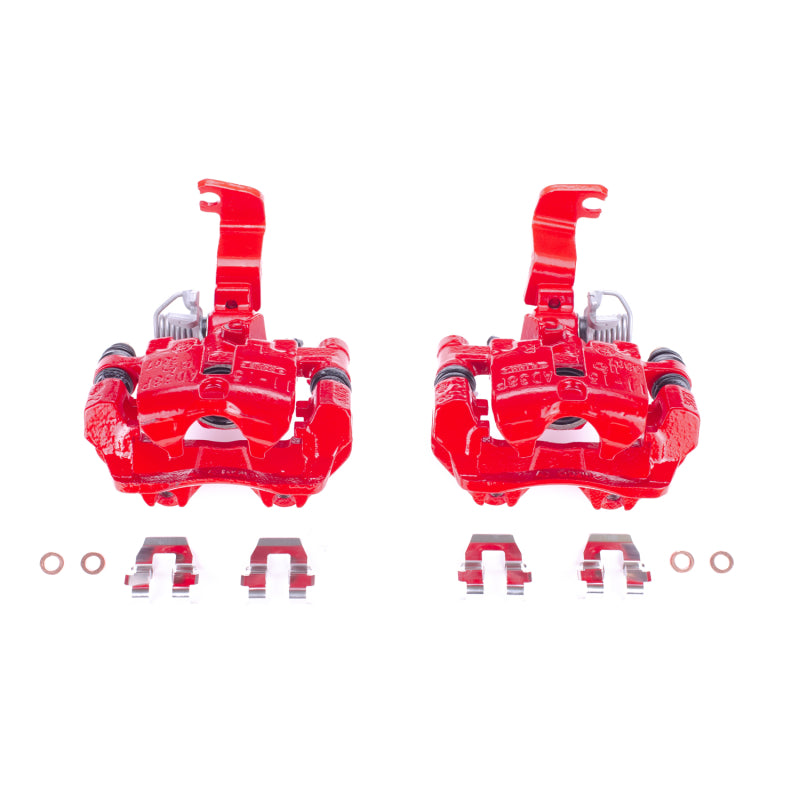 Power Stop 03-05 Buick Park Avenue Rear Red Calipers w/Brackets - Pair Brake Calipers - Perf PowerStop