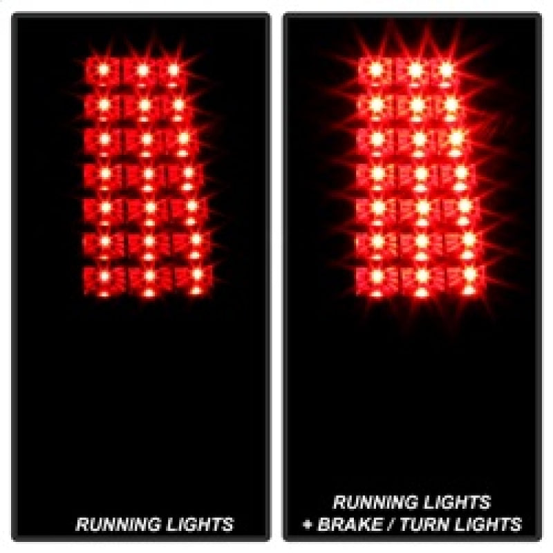 xTune 03-06 Chevrolet Silverado 1500 LED Tail Lights - Black Smoke (ALT-JH-CSIL03-LED-BSM) Tail Lights SPYDER