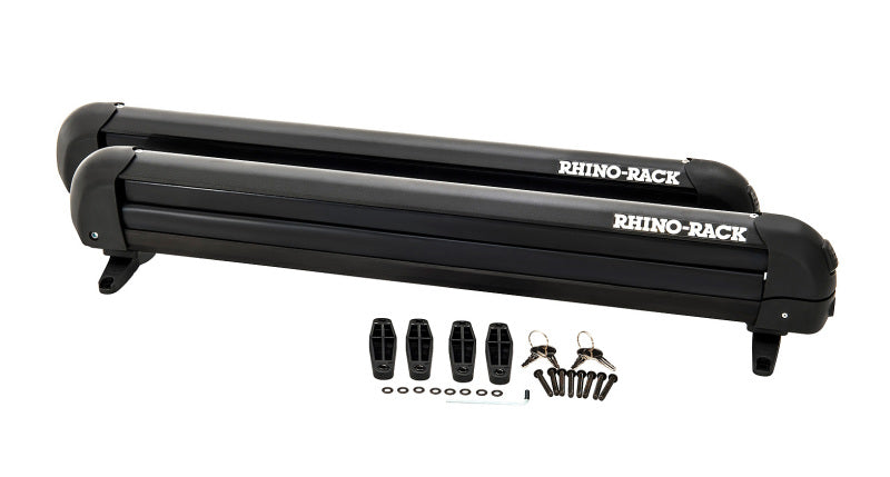 Rhino-Rack Universal Ski/Snowboard Carrier - Fits 6 Pairs of Skis or 4 Snowboards - Black Winter Sport Racks Rhino-Rack