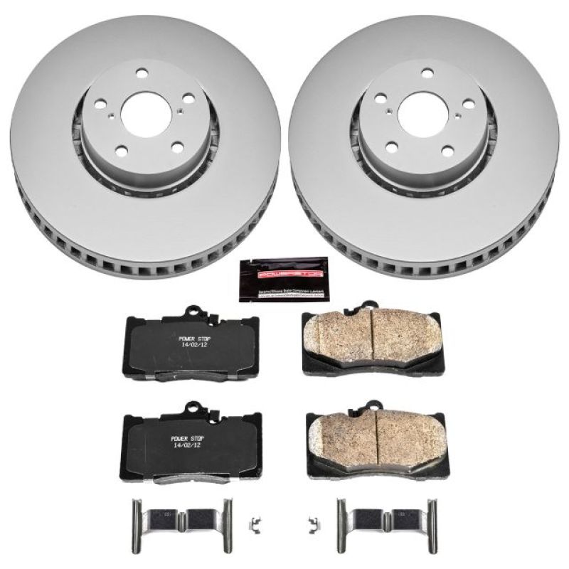 Power Stop 07-11 Lexus GS350 Front Z17 Evolution Geomet Coated Brake Kit Brake Kits - Performance Blank PowerStop