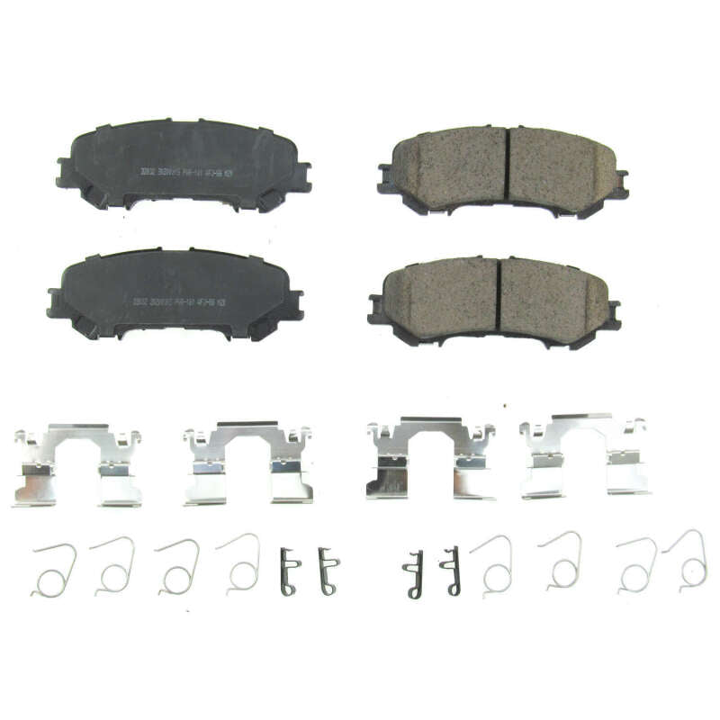 Power Stop 17-19 Nissan Titan Rear Z17 Evolution Ceramic Brake Pads w/Hardware Brake Pads - OE PowerStop