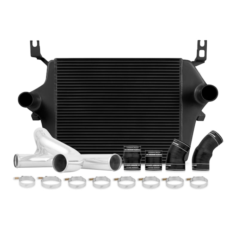 Mishimoto 03-07 Ford 6.0L Powerstroke Intercooler Kit w/ Pipes (Black) Intercooler Kits Mishimoto