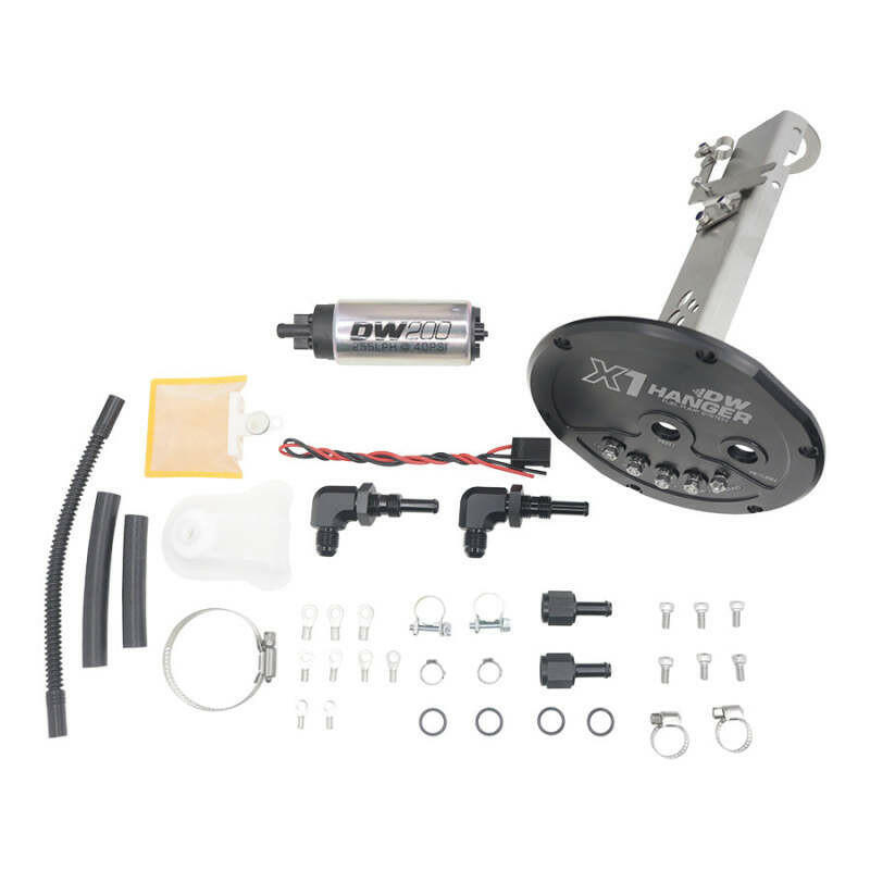 DeatschWerks 89-93 Nissan S13 R32 Skyline (non-GTR) X1 Series Fuel Pump Module w/ DW200 Pump Fuel Pump Hangers DeatschWerks