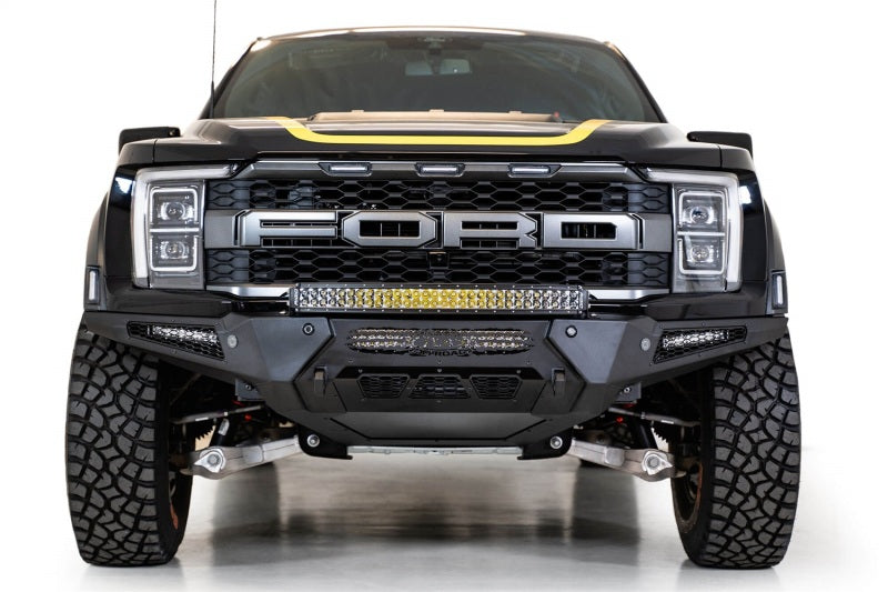 Addictive Desert Designs 21-22 Ford Raptor HoneyBadger Front Bumper Bumpers - Steel Addictive Desert Designs