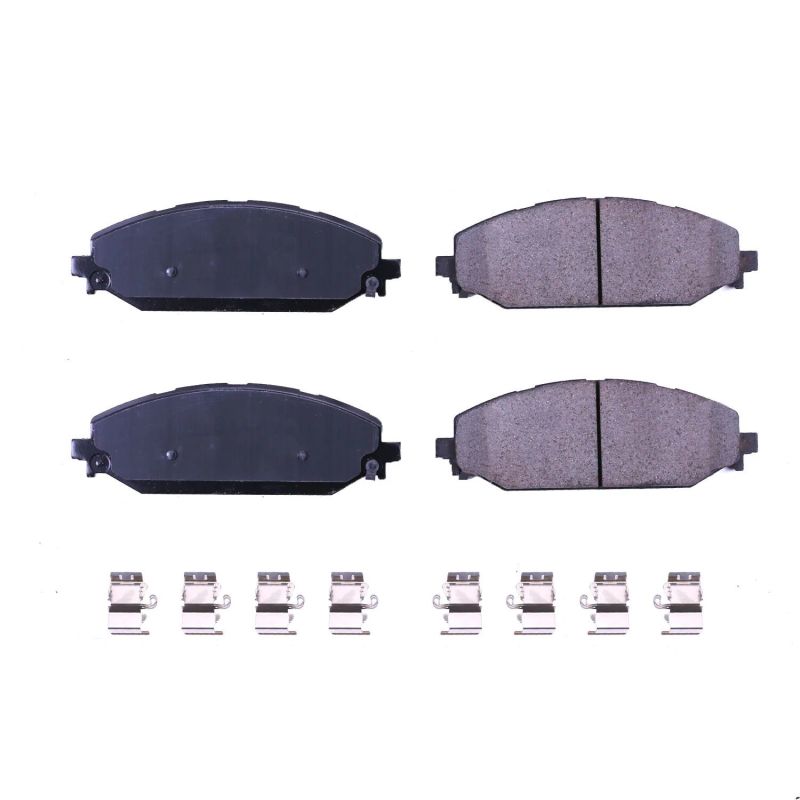 Power Stop 2019 Ram 1500 Front Z17 Evolution Ceramic Brake Pads w/Hardware Brake Pads - OE PowerStop