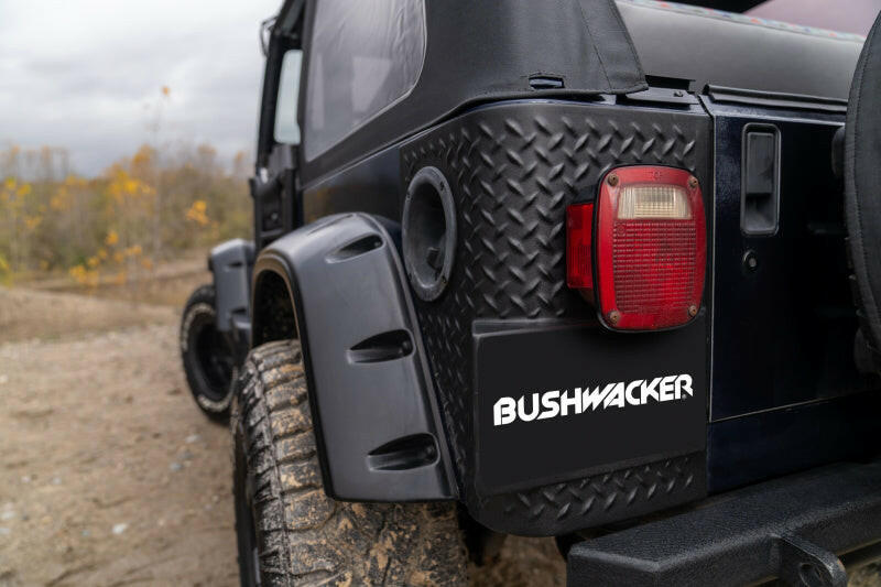 Bushwacker 97-06 Jeep Wrangler Trail Armor Rear Corners - Black Body Armor & Rock Rails Bushwacker