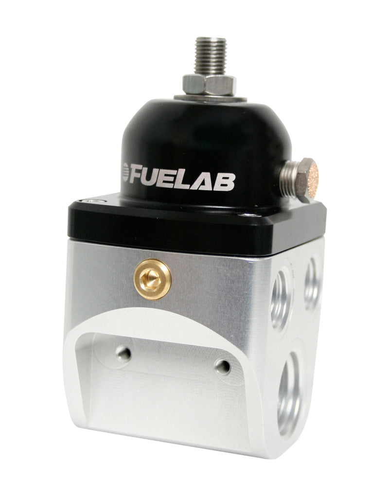 Fuelab 585 Carb Adjustable 4 Port FPR Blocking 2-4 PSI (2) -10AN In (4) -6AN Out Fuel Pressure Regulators Fuelab
