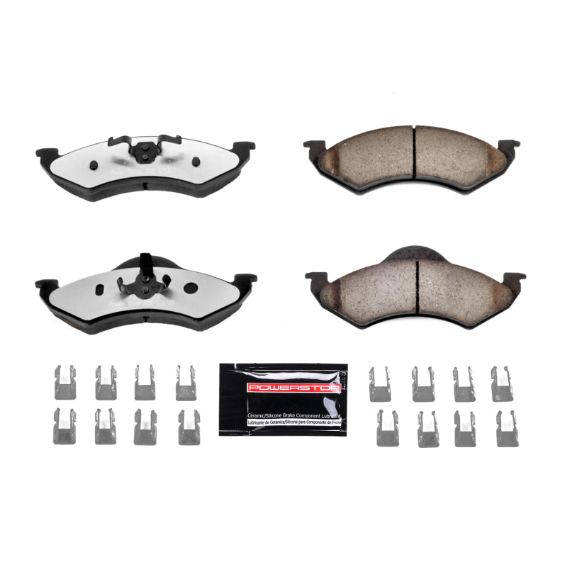 Power Stop 00-02 Dodge Dakota Front Z36 Truck & Tow Brake Pads w/Hardware Brake Pads - Performance PowerStop
