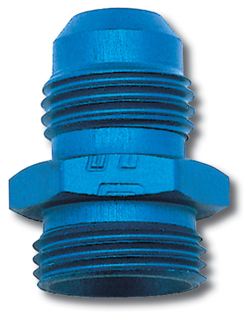 Russell Performance -6 AN Carb Adapter Fitting Blue Fittings Russell