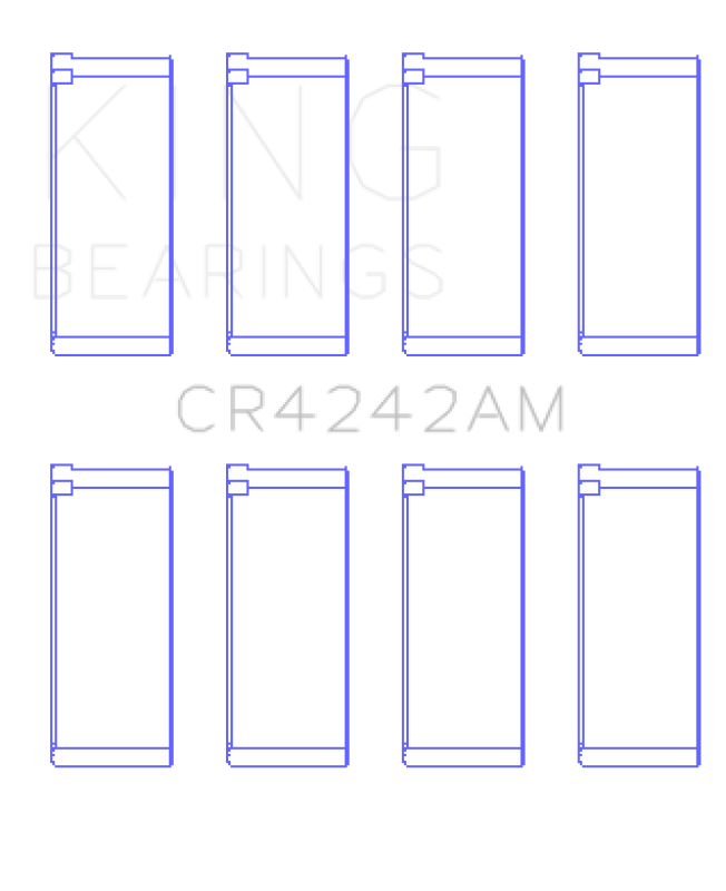 King Engine Bearings Honda 97ci 1.6L L4 B16A2/B16A3 Rod Bearing Set - Size STD Bearings King Engine Bearings