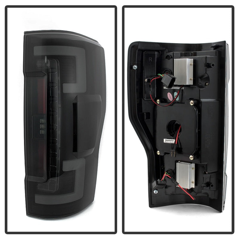 Spyder 17-18 Ford F-250 Super Duty (Excl LED Models) LED Tail Lights - Blk Smk (ALT-YD-FS17-LED-BSM) Tail Lights SPYDER