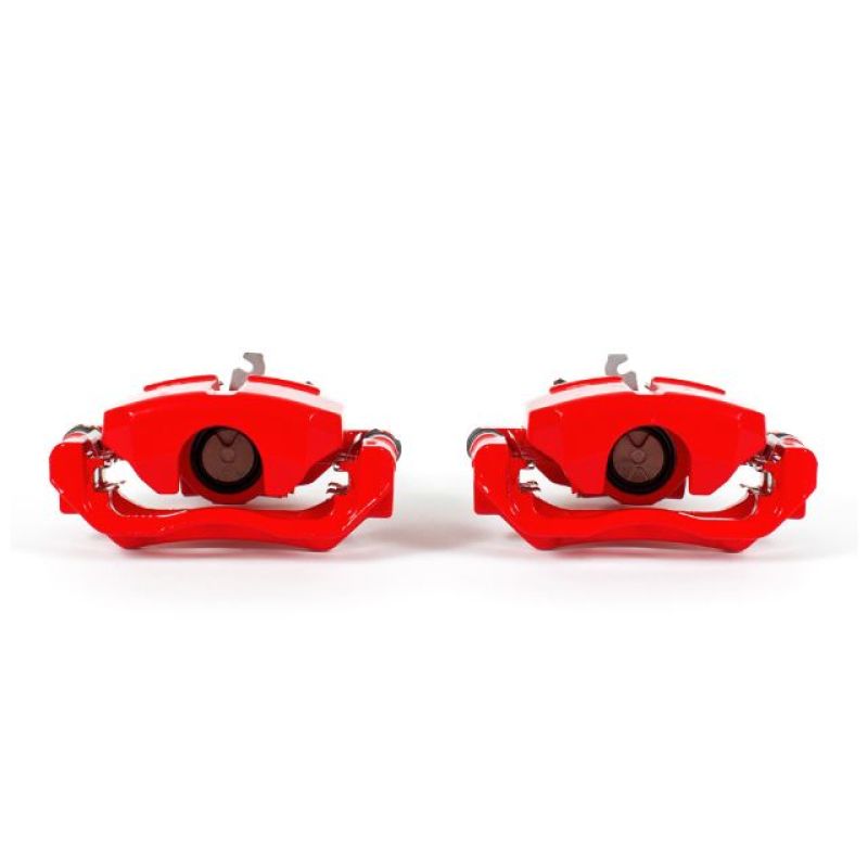 Power Stop 13-16 Dodge Dart Rear Red Calipers w/Brackets - Pair Brake Calipers - Perf PowerStop